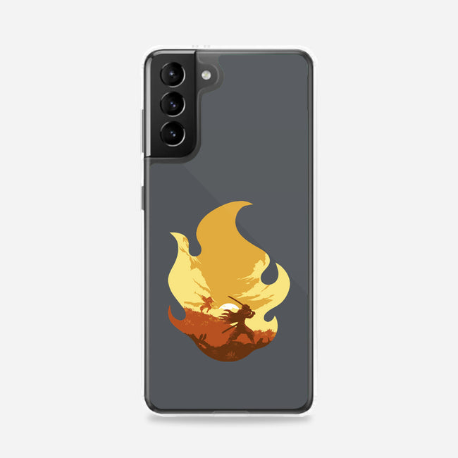 Rengoku's Flame-samsung snap phone case-RamenBoy