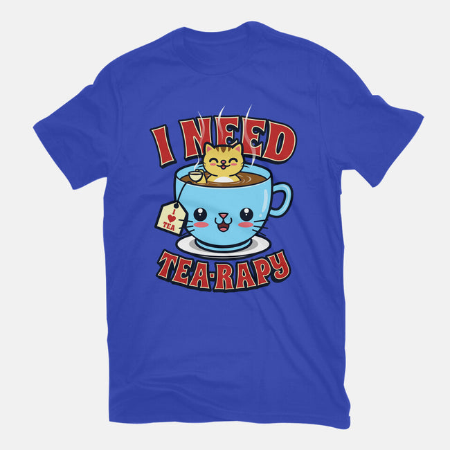 I Need Tea-rapy-womens fitted tee-Boggs Nicolas