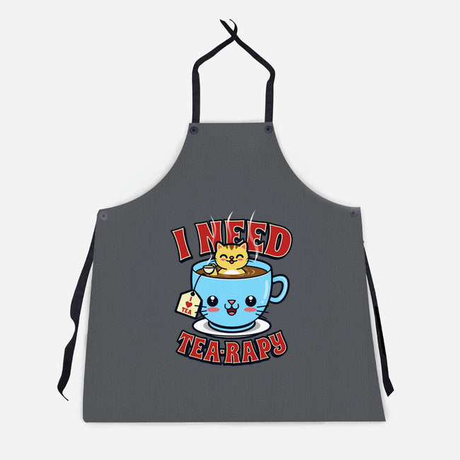 I Need Tea-rapy-unisex kitchen apron-Boggs Nicolas