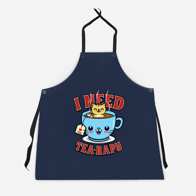 I Need Tea-rapy-unisex kitchen apron-Boggs Nicolas