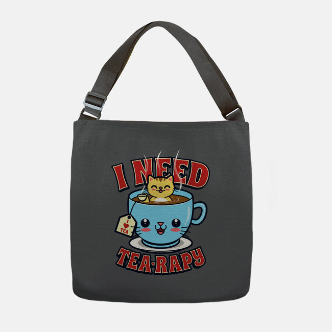 I Need Tea-rapy-none adjustable tote bag-Boggs Nicolas