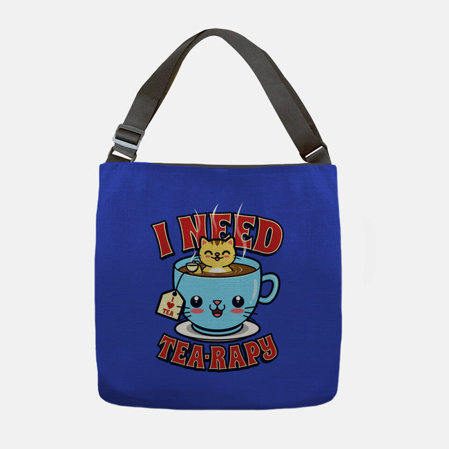 I Need Tea-rapy-none adjustable tote bag-Boggs Nicolas