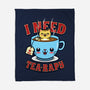 I Need Tea-rapy-none fleece blanket-Boggs Nicolas