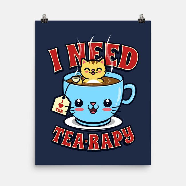 I Need Tea-rapy-none matte poster-Boggs Nicolas