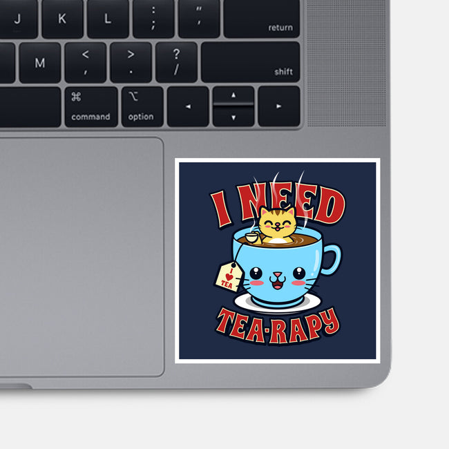 I Need Tea-rapy-none glossy sticker-Boggs Nicolas