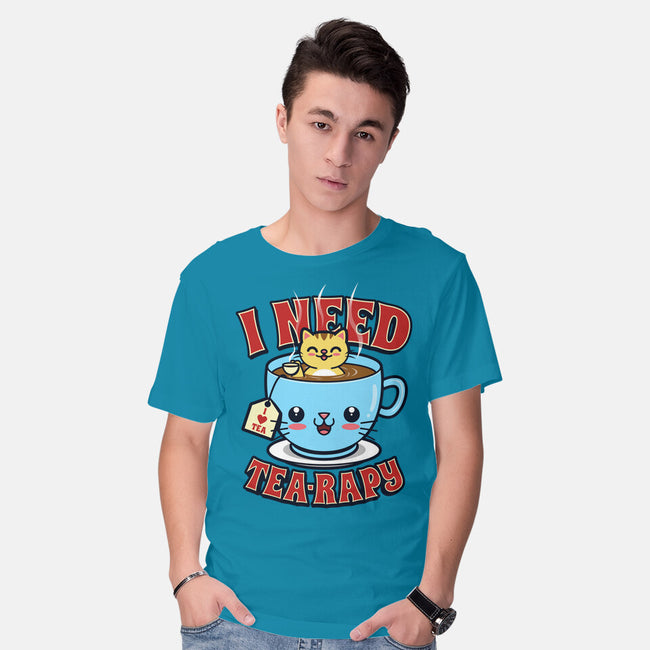 I Need Tea-rapy-mens basic tee-Boggs Nicolas