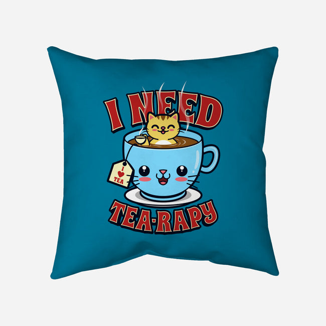 I Need Tea-rapy-none removable cover w insert throw pillow-Boggs Nicolas