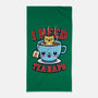 I Need Tea-rapy-none beach towel-Boggs Nicolas