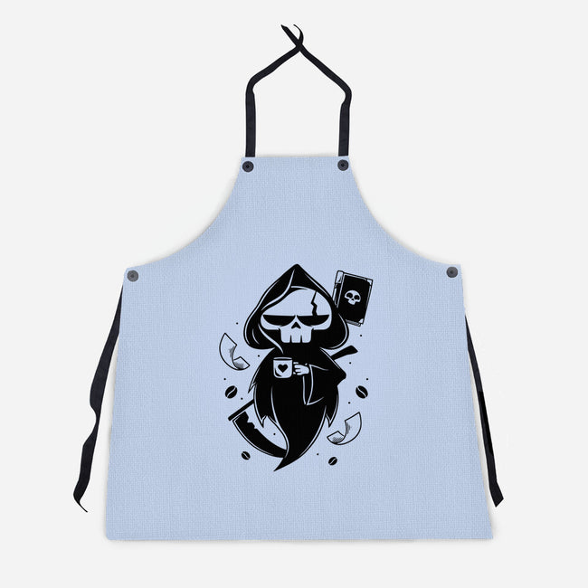 Paperwork And Coffee-unisex kitchen apron-Alundrart