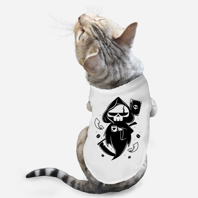 Paperwork And Coffee-cat basic pet tank-Alundrart