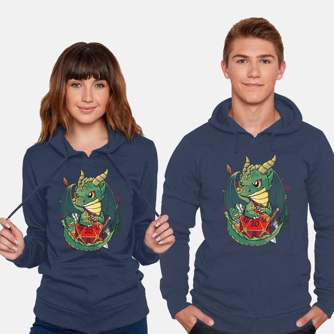 Dragon Role Dice-unisex pullover sweatshirt-Vallina84