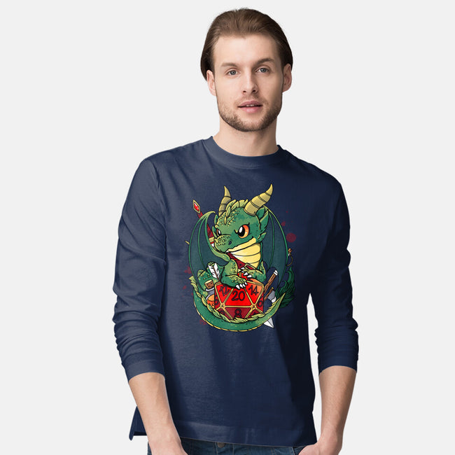 Dragon Role Dice-mens long sleeved tee-Vallina84