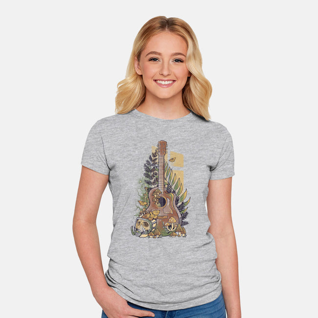 Survival Song-womens fitted tee-eduely