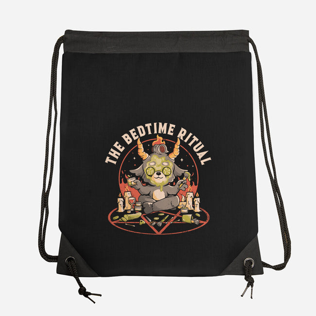 The Bedtime Ritual-none drawstring bag-eduely