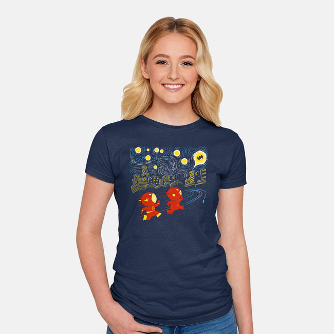 Barry, Barry Night-womens fitted tee-naomori