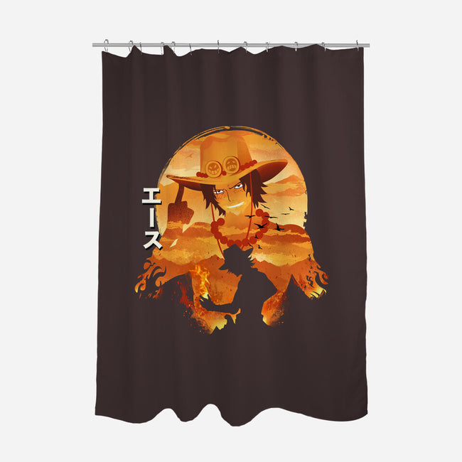 Ace Sunset-none polyester shower curtain-dandingeroz