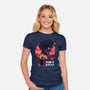 See Ya In Space-womens fitted tee-dandingeroz