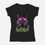 An Eva Sunset-womens v-neck tee-dandingeroz