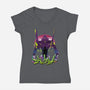 An Eva Sunset-womens v-neck tee-dandingeroz