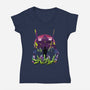 An Eva Sunset-womens v-neck tee-dandingeroz