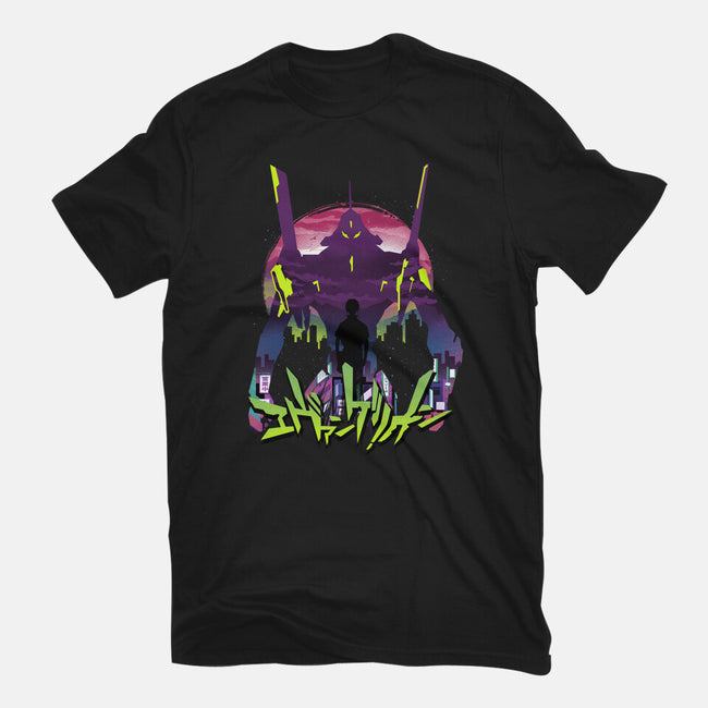 An Eva Sunset-womens fitted tee-dandingeroz