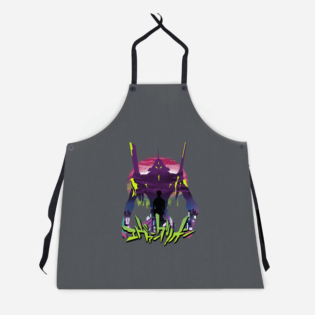 An Eva Sunset-unisex kitchen apron-dandingeroz