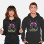 An Eva Sunset-unisex pullover sweatshirt-dandingeroz
