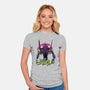 An Eva Sunset-womens fitted tee-dandingeroz
