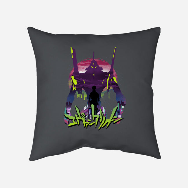 An Eva Sunset-none removable cover w insert throw pillow-dandingeroz