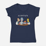 Scientists-womens v-neck tee-Barbadifuoco