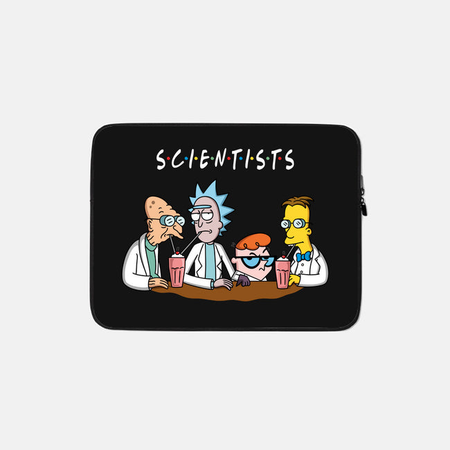 Scientists-none zippered laptop sleeve-Barbadifuoco