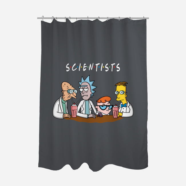 Scientists-none polyester shower curtain-Barbadifuoco