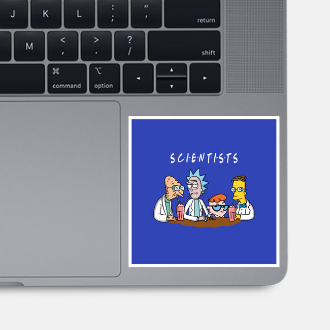 Scientists-none glossy sticker-Barbadifuoco