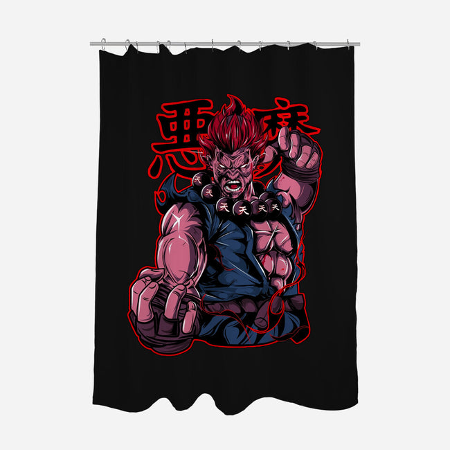 Akuma-none polyester shower curtain-Rudy