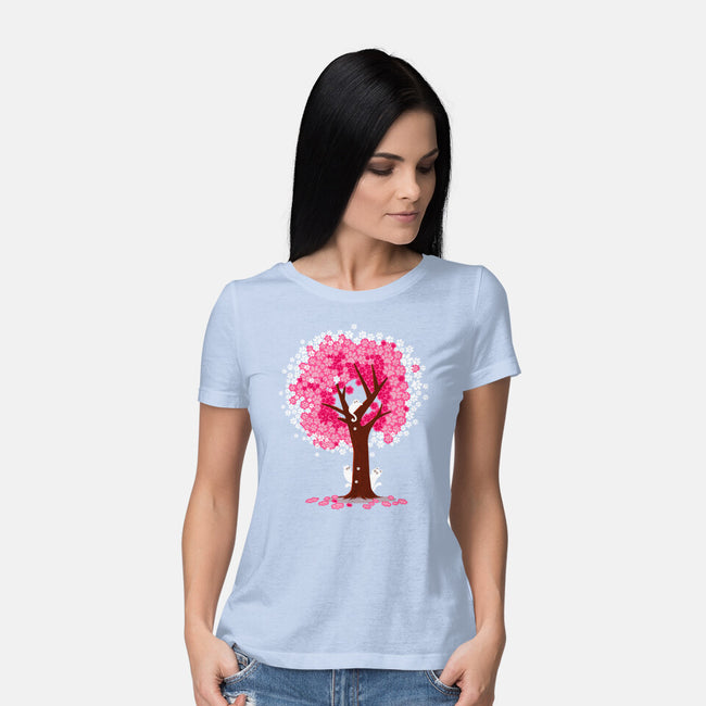 Spring Is Coming-womens basic tee-erion_designs