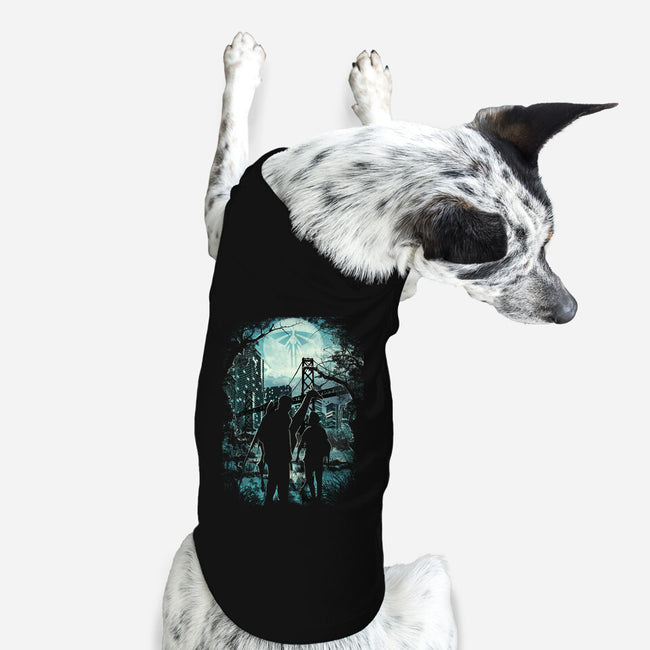 Following The Light-dog basic pet tank-fanfabio