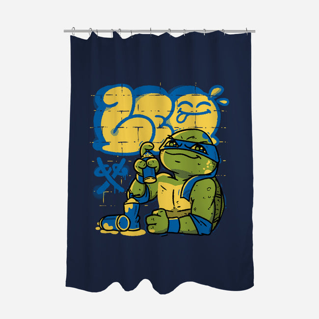 Leo Bomb-none polyester shower curtain-estudiofitas