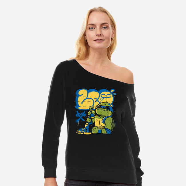 Leo Bomb-womens off shoulder sweatshirt-estudiofitas