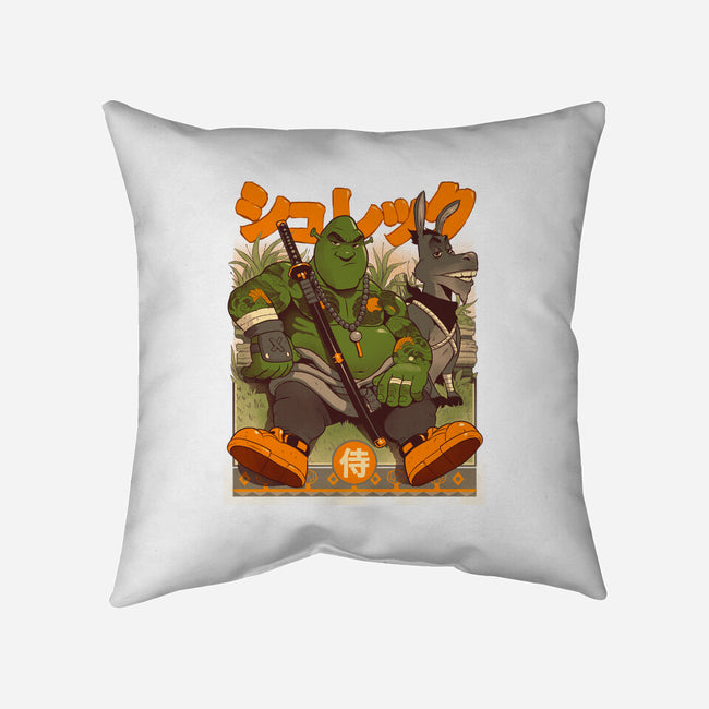 Samurai Shurekku-none removable cover throw pillow-Bruno Mota