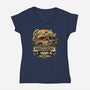 Running From Dinosaurs-womens v-neck tee-momma_gorilla