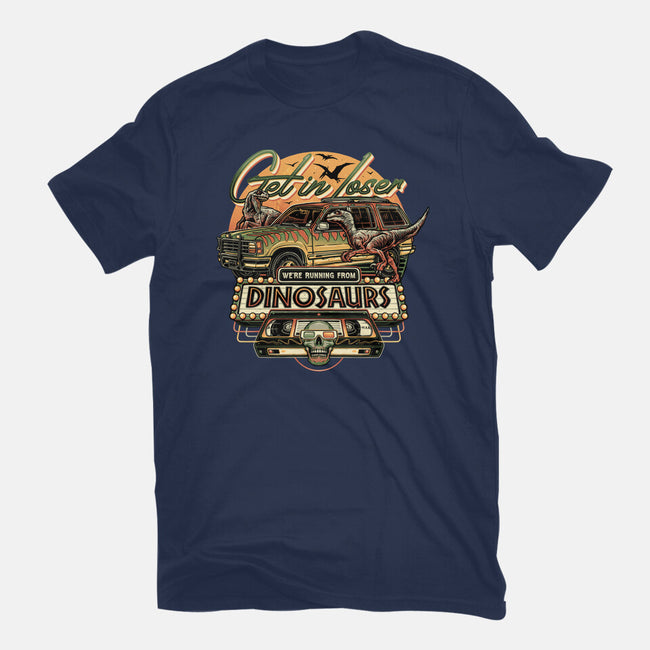 Running From Dinosaurs-unisex basic tee-momma_gorilla