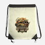 Running From Dinosaurs-none drawstring bag-momma_gorilla
