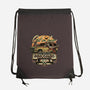 Running From Dinosaurs-none drawstring bag-momma_gorilla