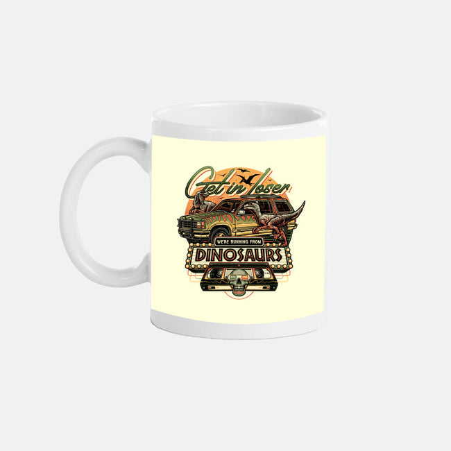 Running From Dinosaurs-none mug drinkware-momma_gorilla