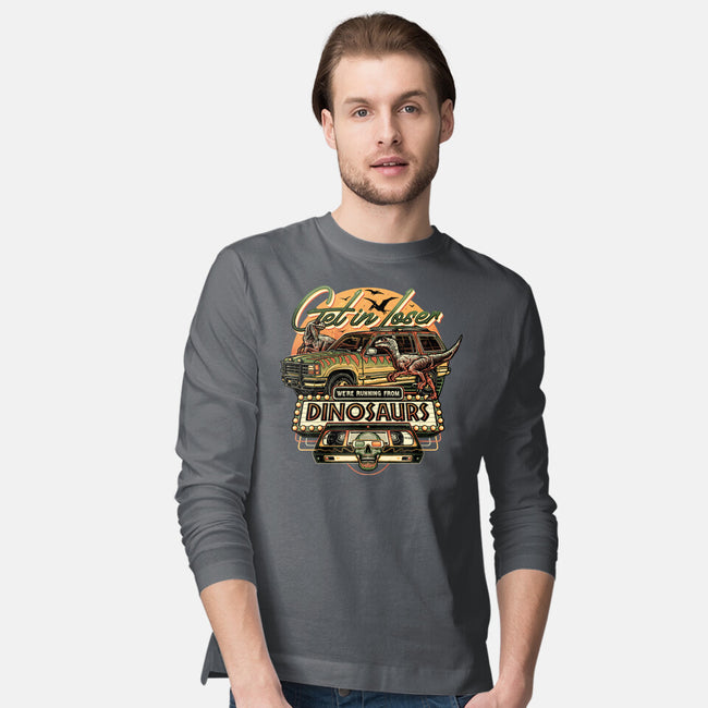 Running From Dinosaurs-mens long sleeved tee-momma_gorilla