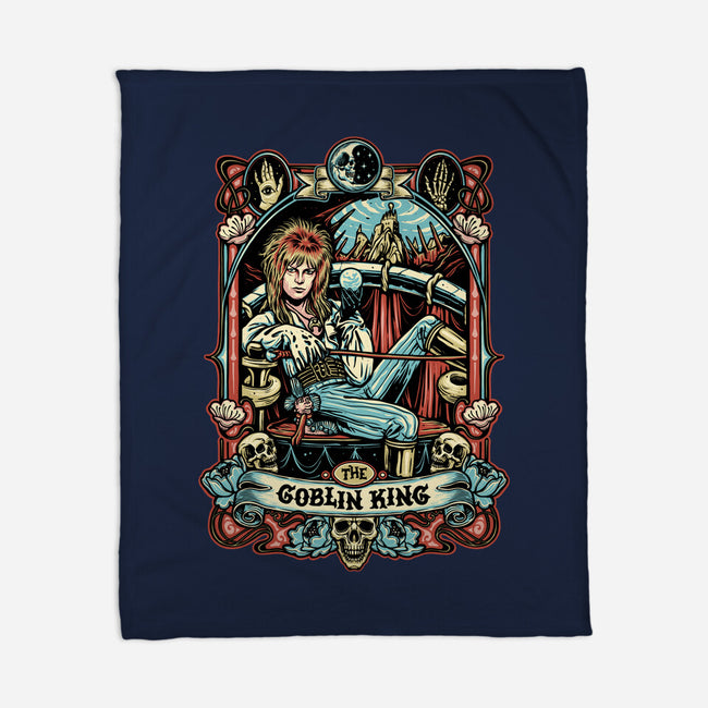 The Goblin King-none fleece blanket-momma_gorilla