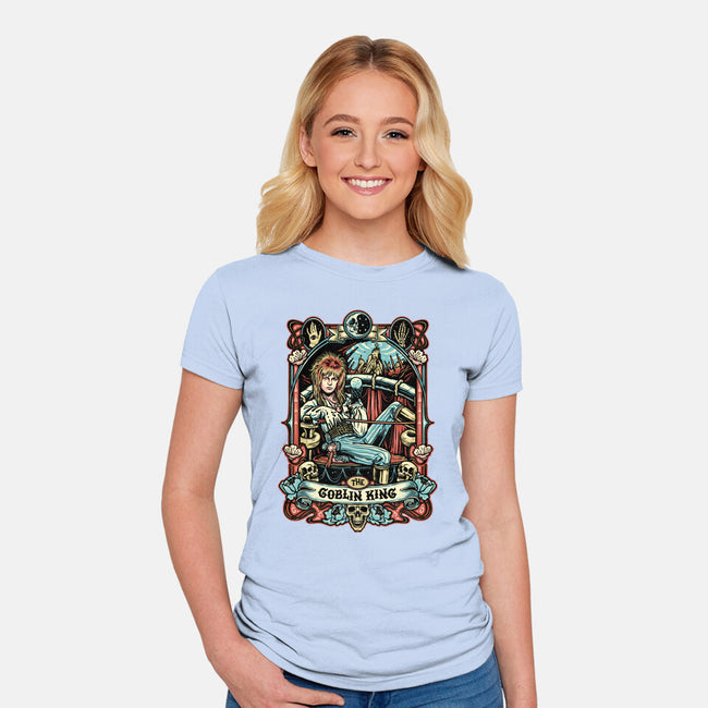 The Goblin King-womens fitted tee-momma_gorilla