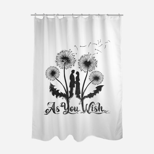 Spring Wish-none polyester shower curtain-kg07