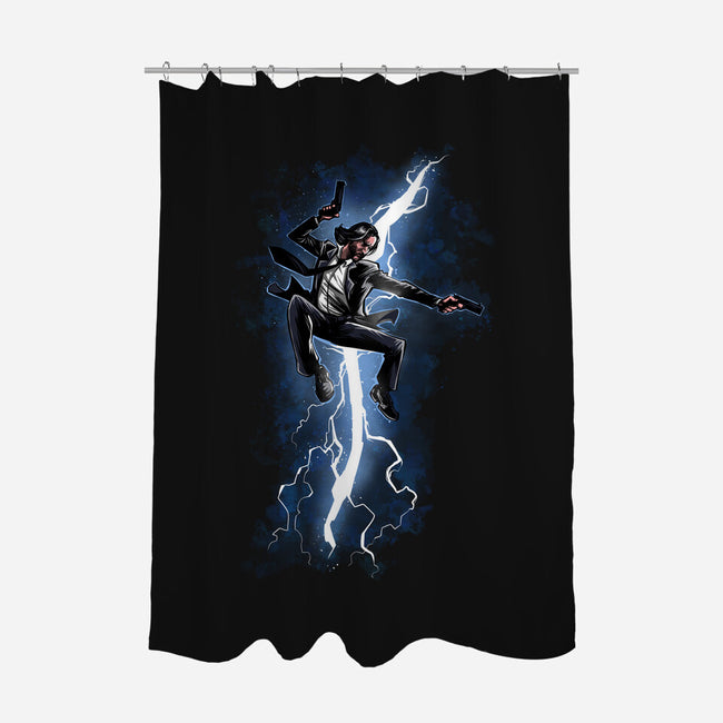 Baba Yaga Returns-none polyester shower curtain-zascanauta