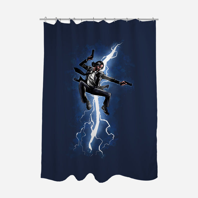 Baba Yaga Returns-none polyester shower curtain-zascanauta